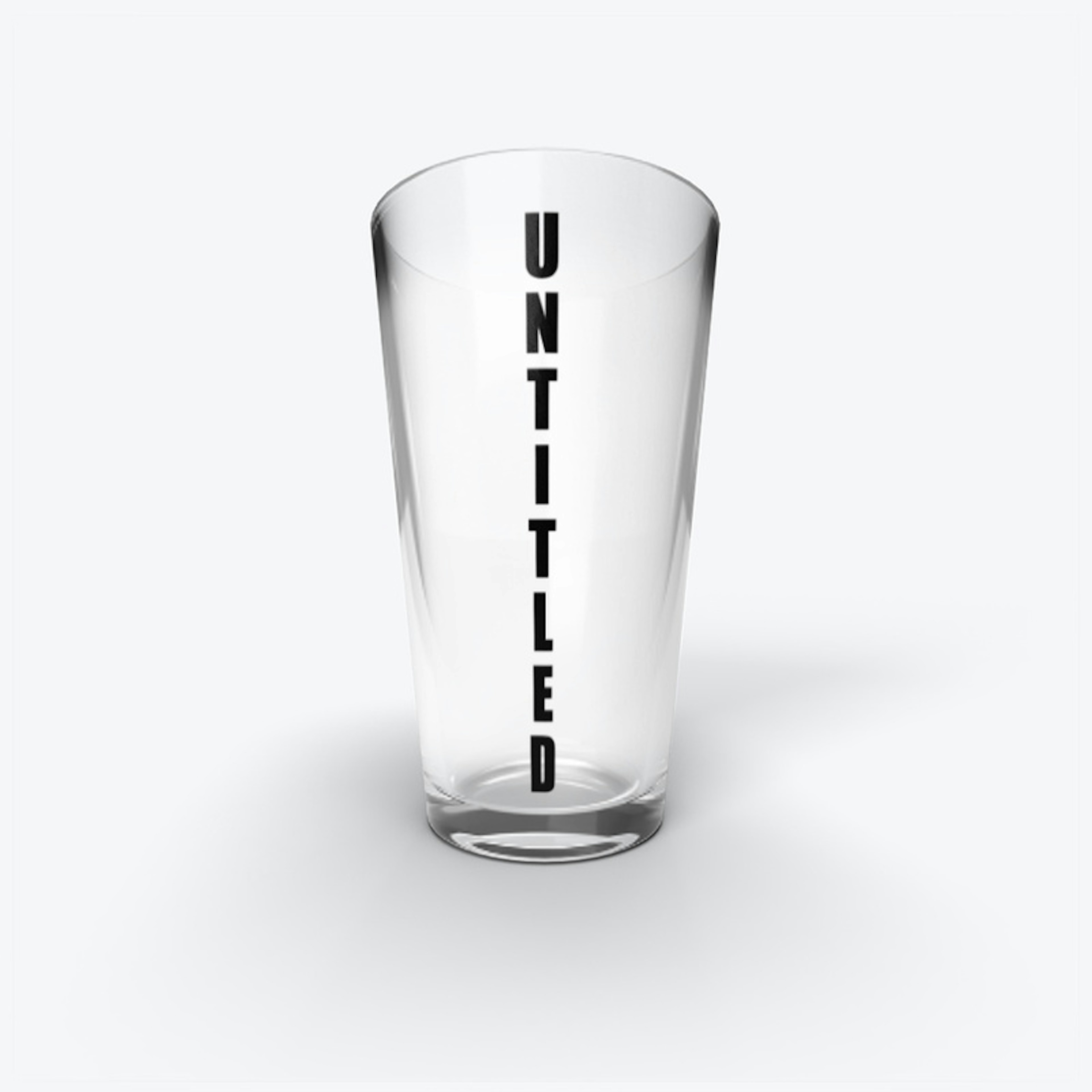 UNTITLED Vertical Pint Glass
