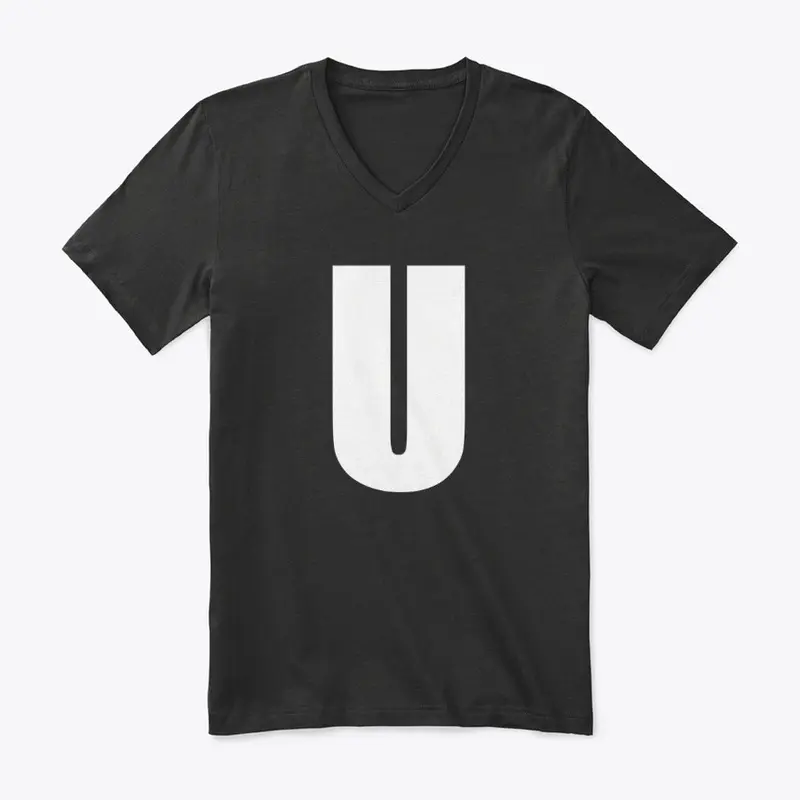 U Logo V-Neck Tee