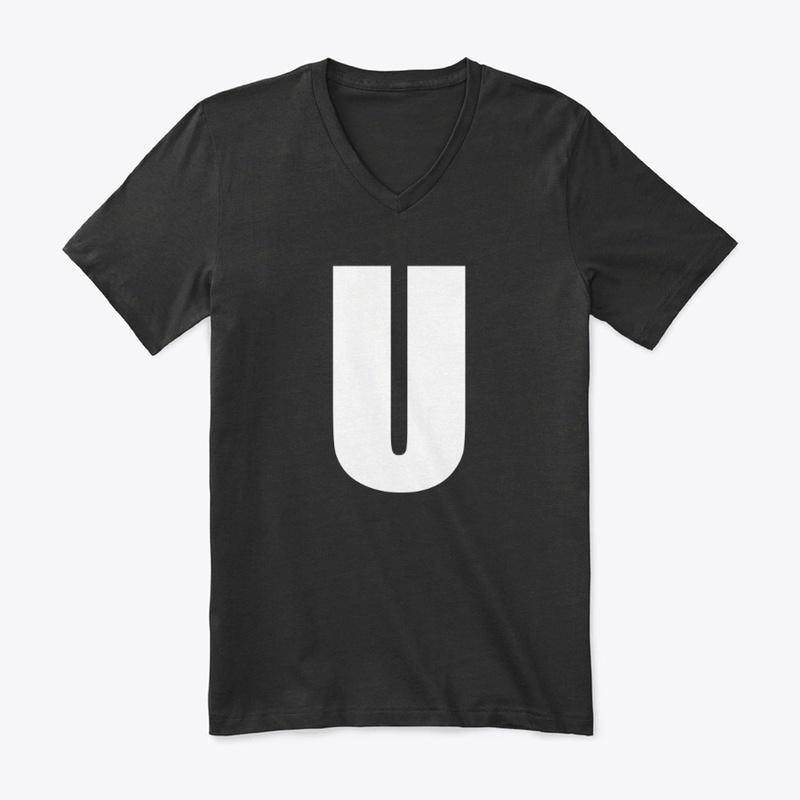 U Logo V-Neck Tee