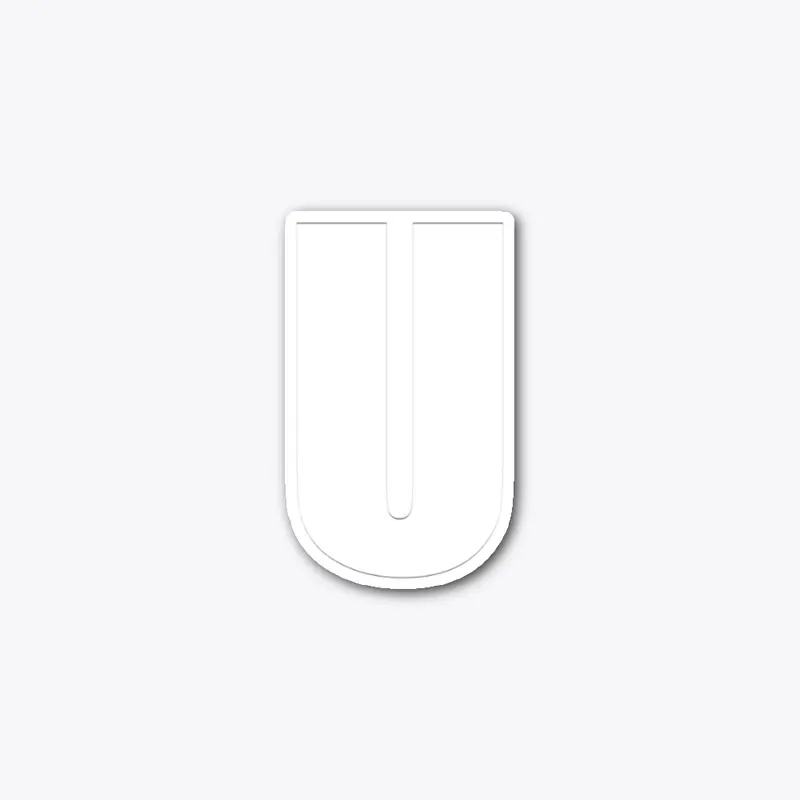 U Logo Sticker